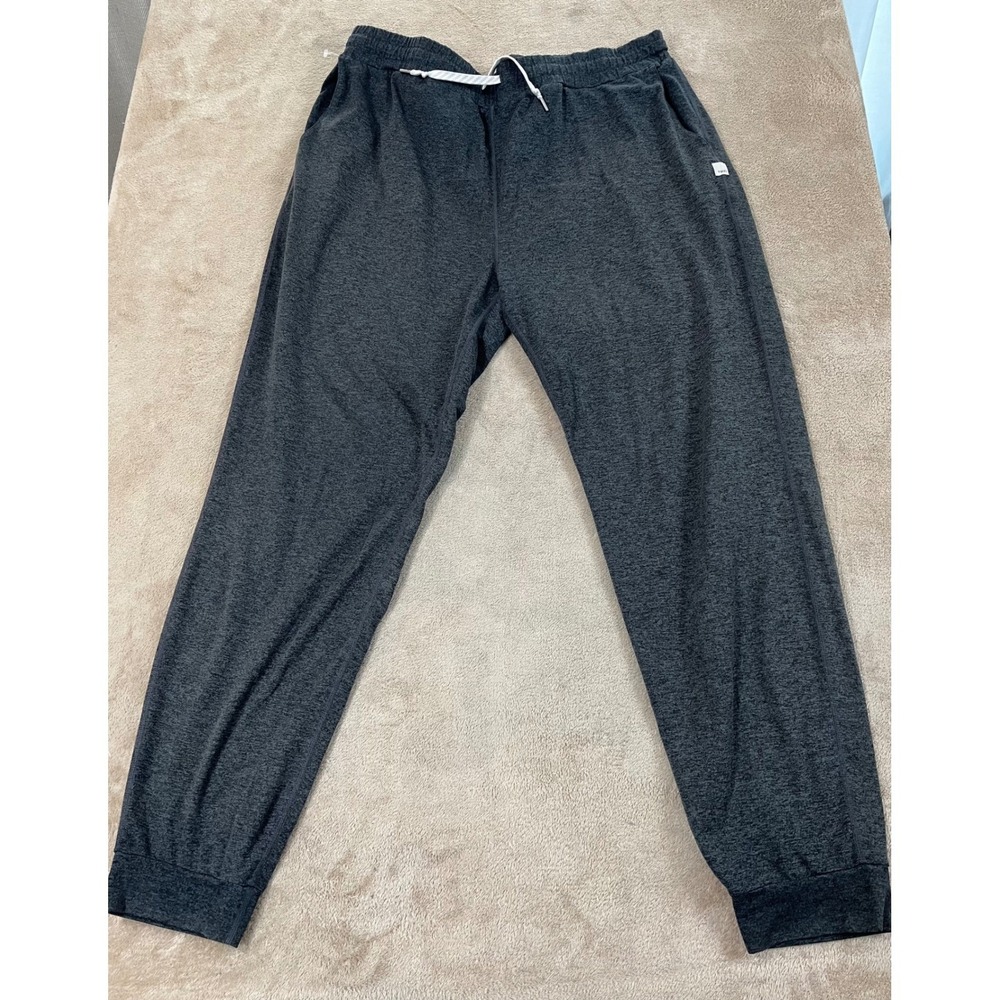Vuori Performance Jogger Pants Women Size 2XL Heather Gray Drawstring Gym EUC
